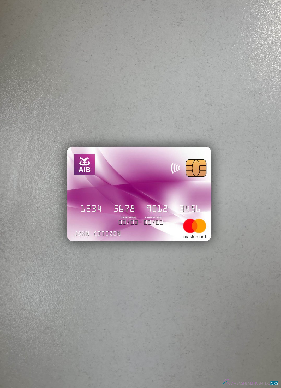 Download Ireland AIB bank mastercard photolook front Photoshop template